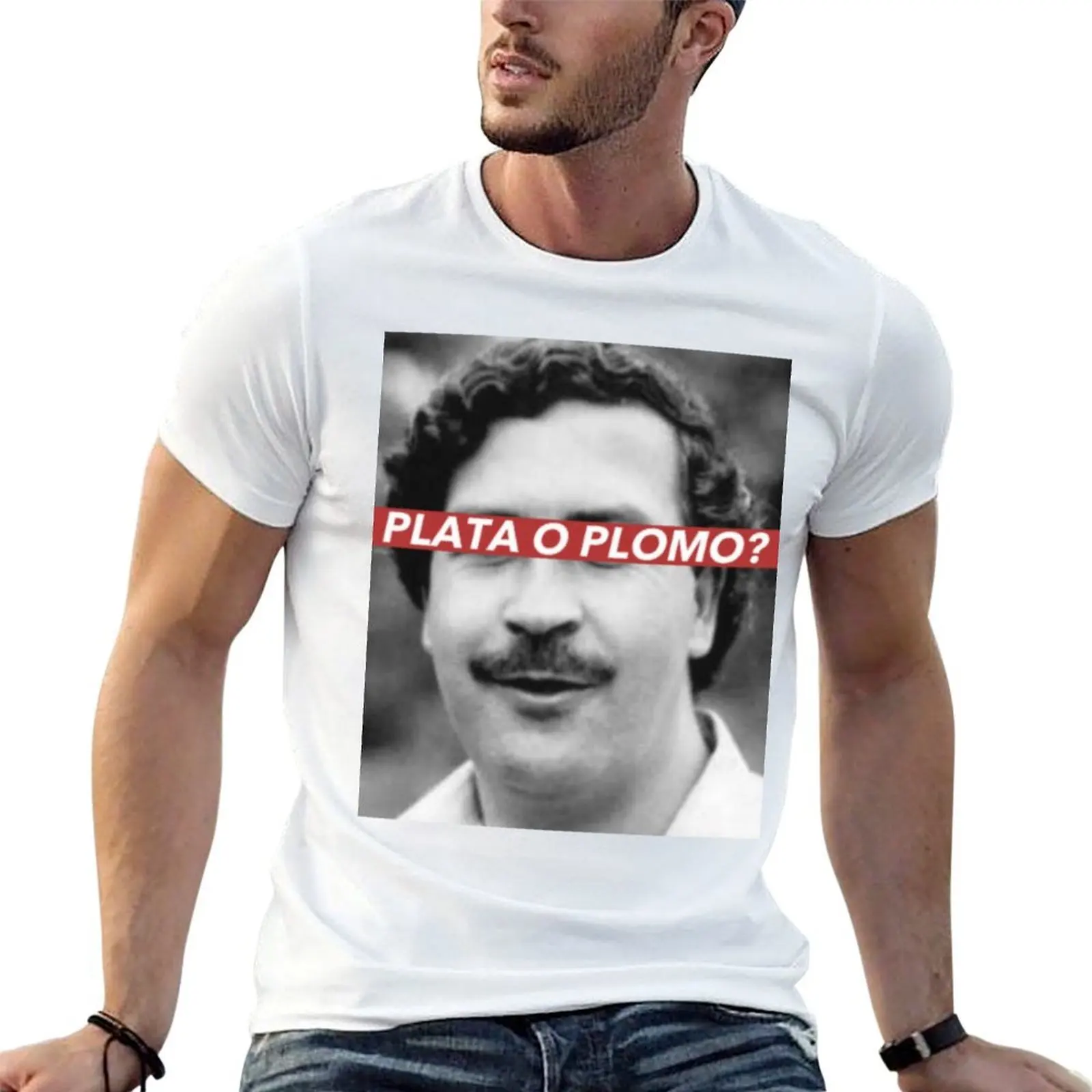 

PLATA O PLOMO T-Shirt printed t shirts for man anime tshirt t shirt for man 100 percent cotton T-shirt