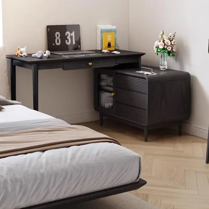 Italian Office Computer Table Study Home Storage Writing Wooden Study Computer Desks Side Luxury Scrivania Trendy Furniture