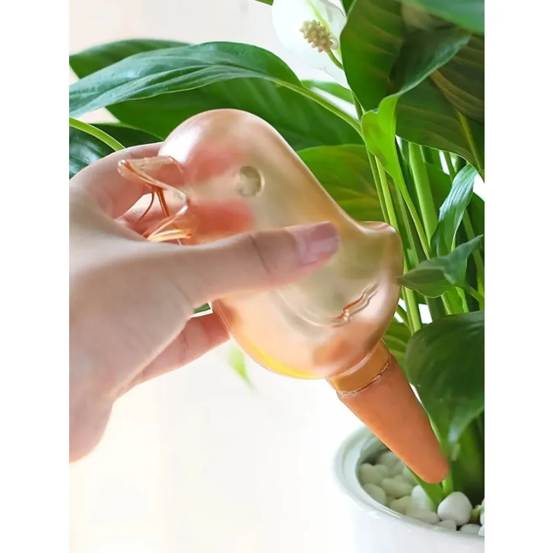 High quality automatic flower waterer plant waterer self watering water balloon bird shaped hand blown plastic water balloon