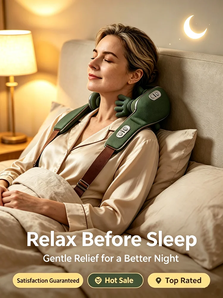 2026 Bionic Neck Shoulder Massager N7 Kneading Massager Shawl 3-Level Modes Neck Cervical Waist Leg Body Muscles Massage Pillow