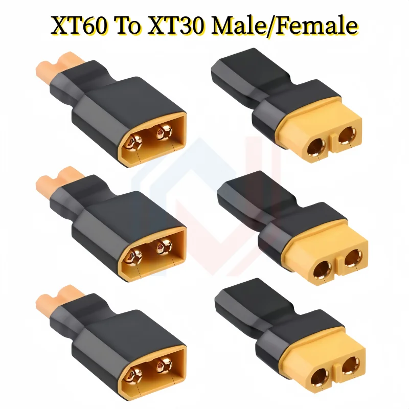 

XT60 to XT30 Plug Adapter Converter Connector Male/Female for FPV Drone RC Lipo NiMH Battery Charger ESC Accessory