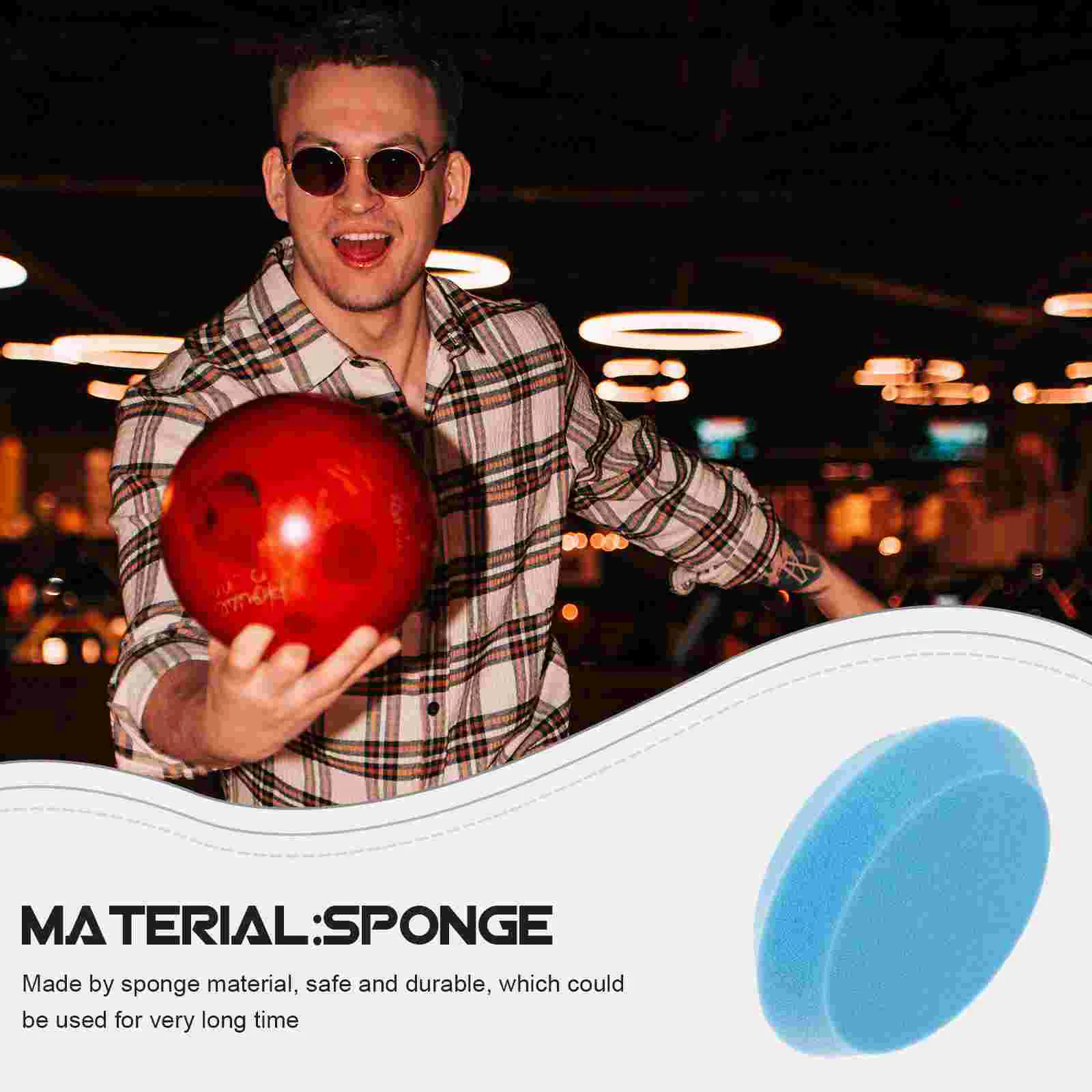 4 Pcs Bowling Ball Polishing Sponge Accessories for Men Waxing Set Cushion Professional Reusable Cleaner