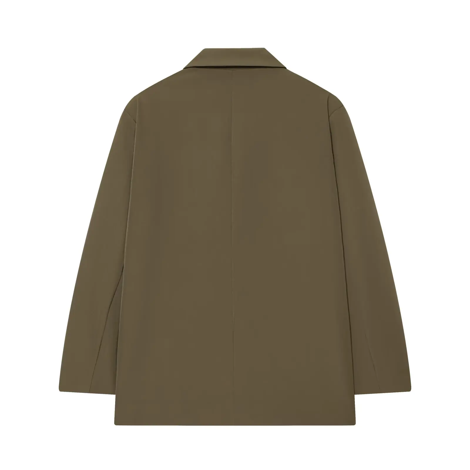Modischer Damen-Blazer Büro-Dame Langarm Doppelreihiger Mittellanger Casual-Anzug Mantel Elegante Schlichte Stilvolle Oberbekleidung – Detail 20