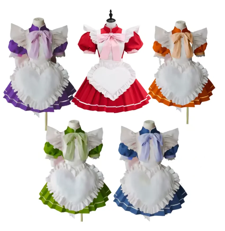 

Костюм для косплея горничной в стиле аниме Tokyo Mew Mew: платье-фартук Момомии Ичиго, Аизавы Минто, Мидорикавы Ретасу, Косироу Мидорикава Ретасу