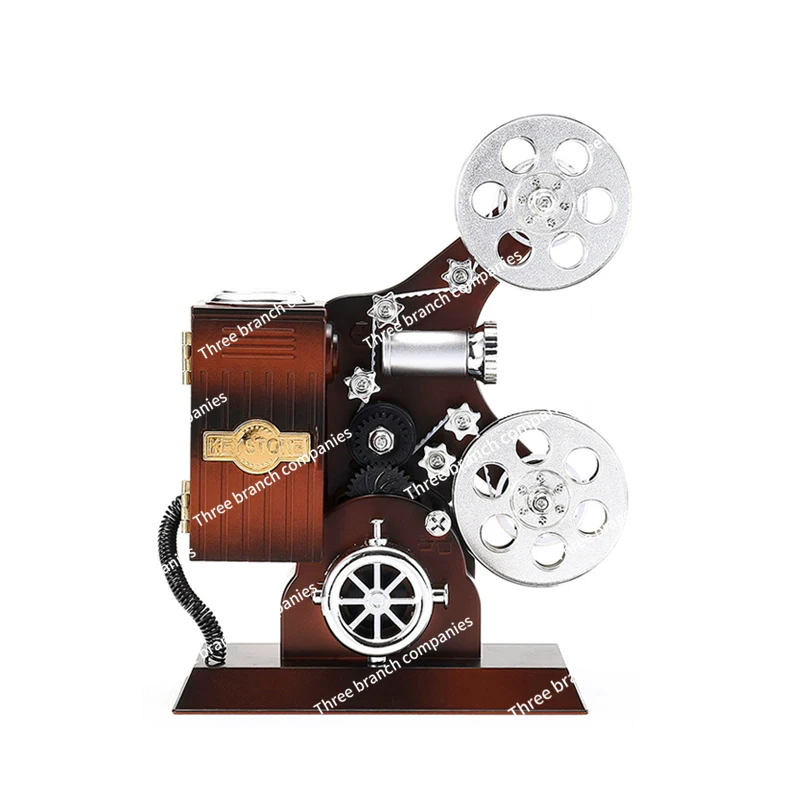 

Retro Nostalgic Old-Fashioned Clockwork To Projector Music Box Music Box Home Decoration Ornaments Birthday Gift for Boy