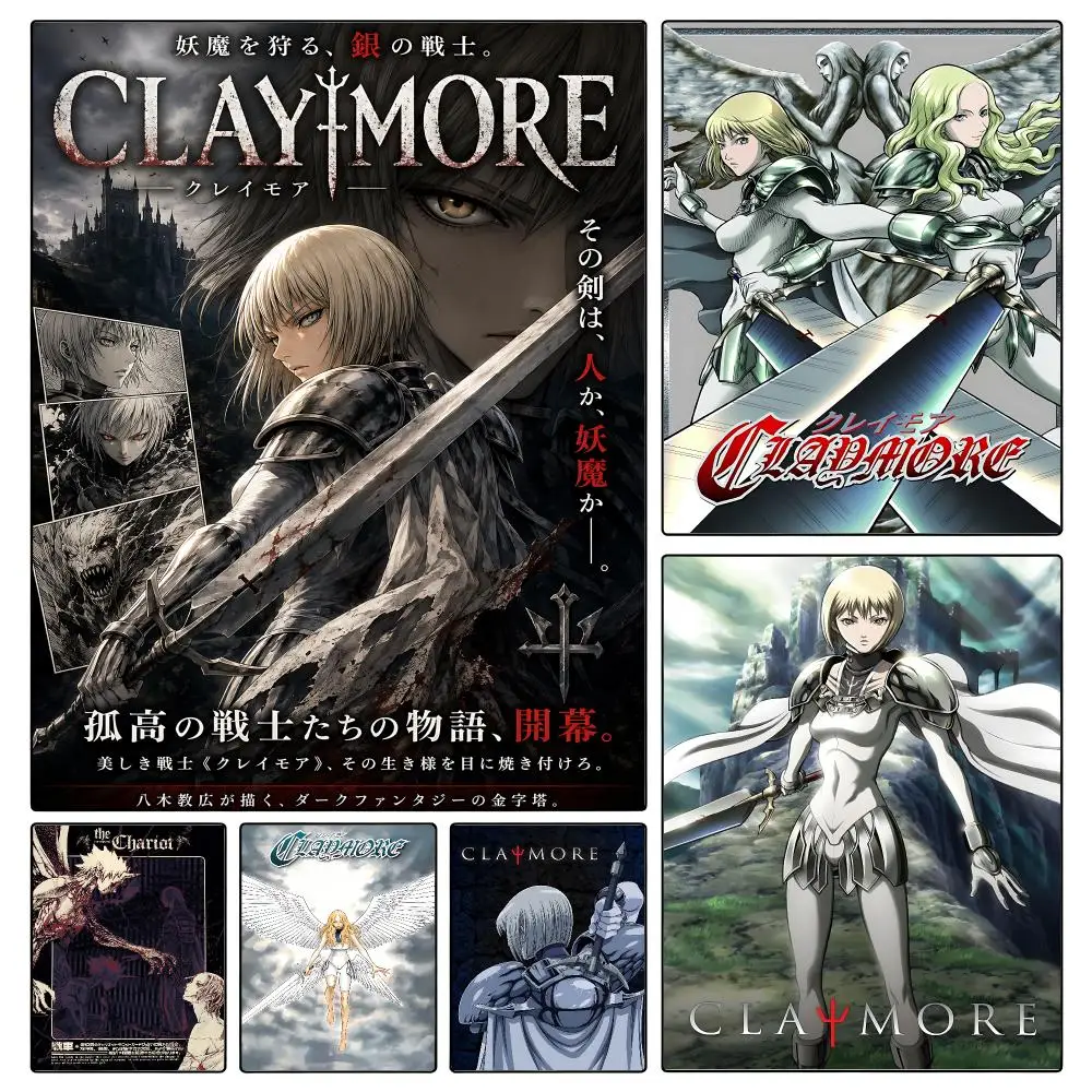 Poster claymore anime-AliExpress