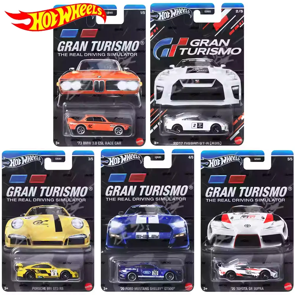 Hot Wheels Cars GDG83-9C7E NISSAN GTR[R35]  TOYOTA GR SUPRA 1:64 Diecast Vehicle Model Cars Toys Boys Gift