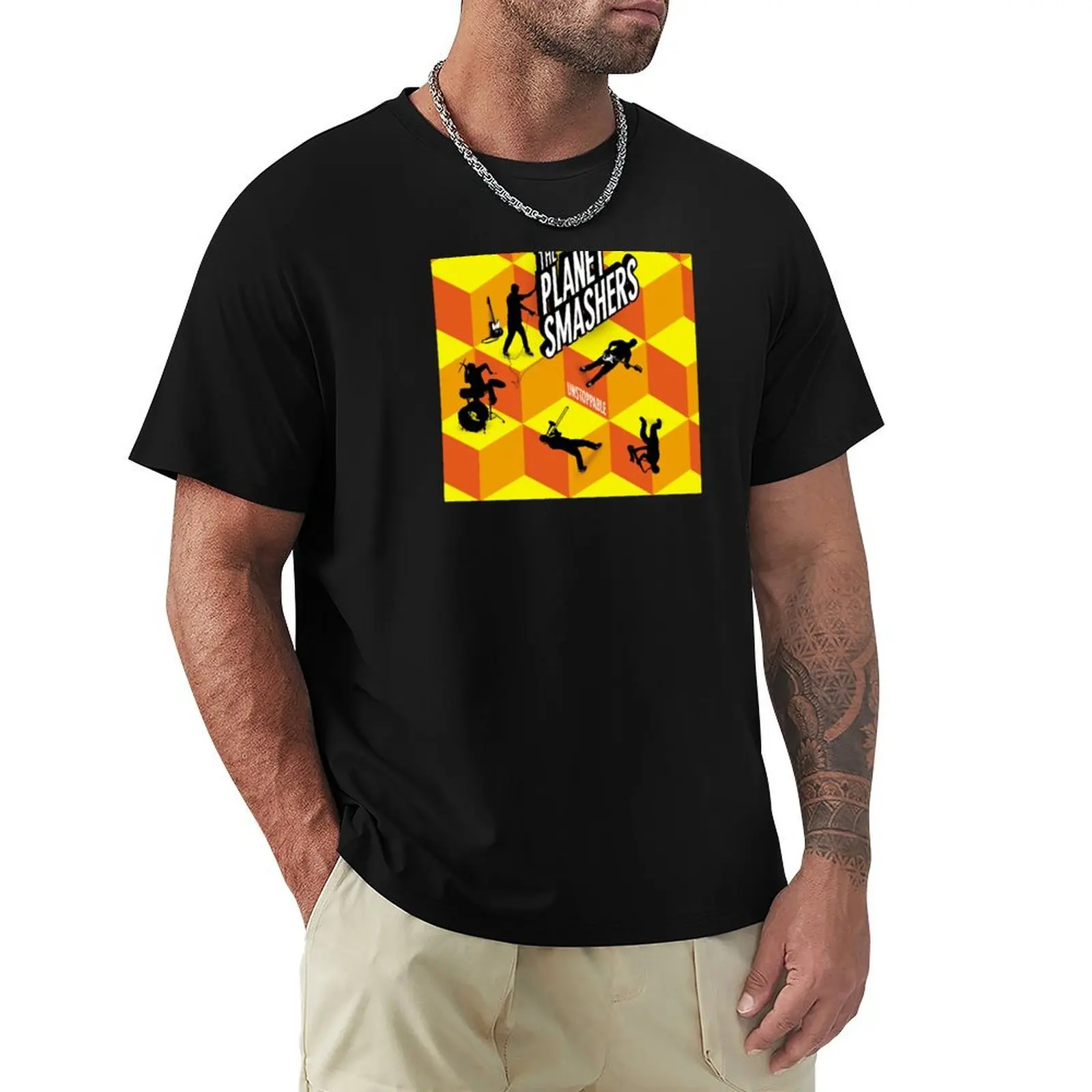 

The Planet Smashers T-Shirt summer tops clothes Luxury man mens fashion