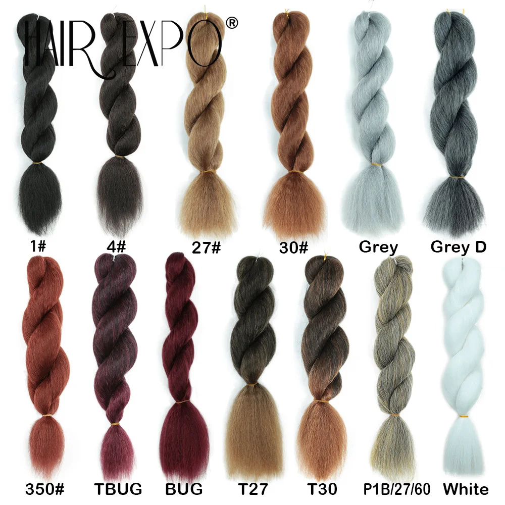 16Inch Vixen Crochet Bulk Hair Synthetic Jumbo Braids Fluffy Yaki