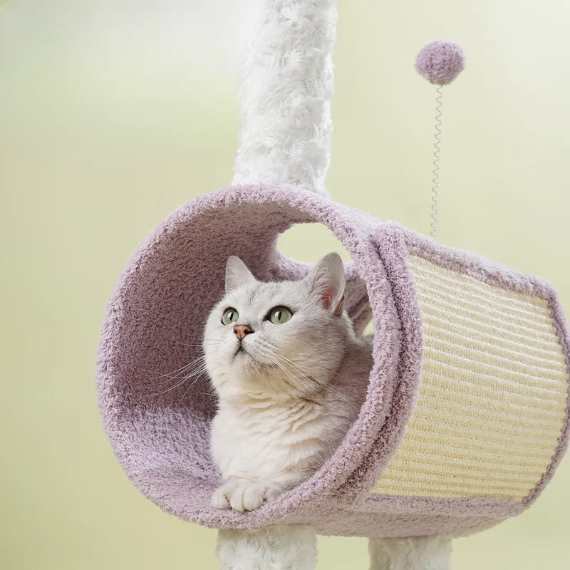 Cat climbing frame, grab board, alpaca shape, multifunctional tree nest, small apartment integrated, no land occupation