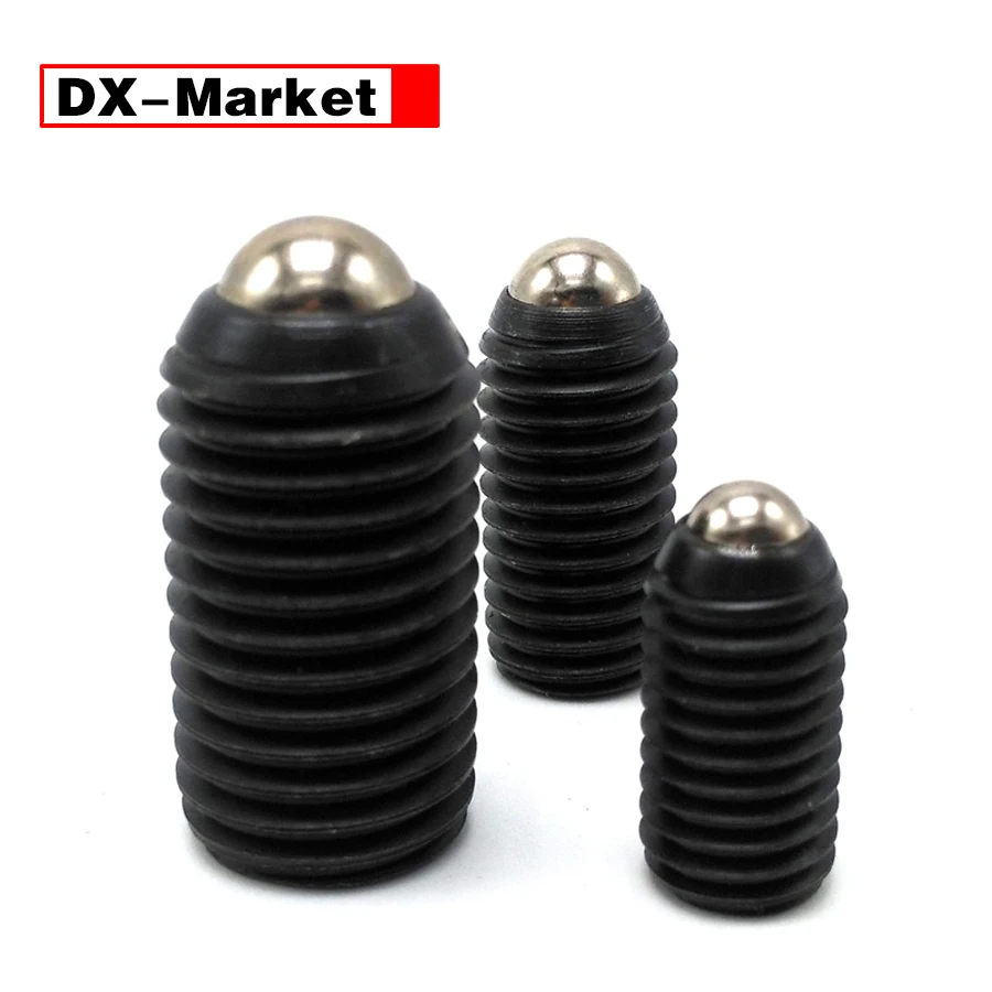 M8 Ball Spring Plunger Screw , Class 12.9 Alloy Steel Hex Socket Spring Ball Point Set Screw ,A038