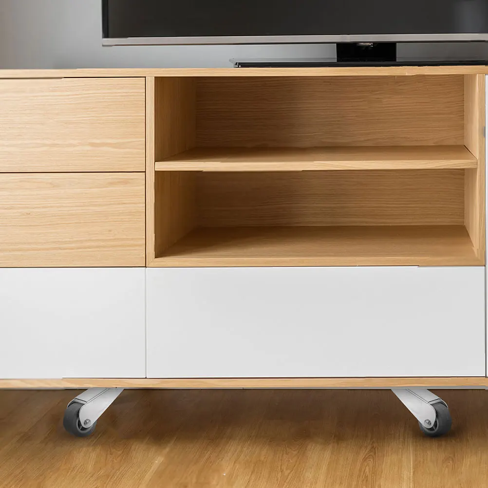 

2 Pcs Wooden Door Pulley Cabinet Hardware Wheel Roller Rollers Directional Caster Barn Trolley Wheels Track Sliding Support