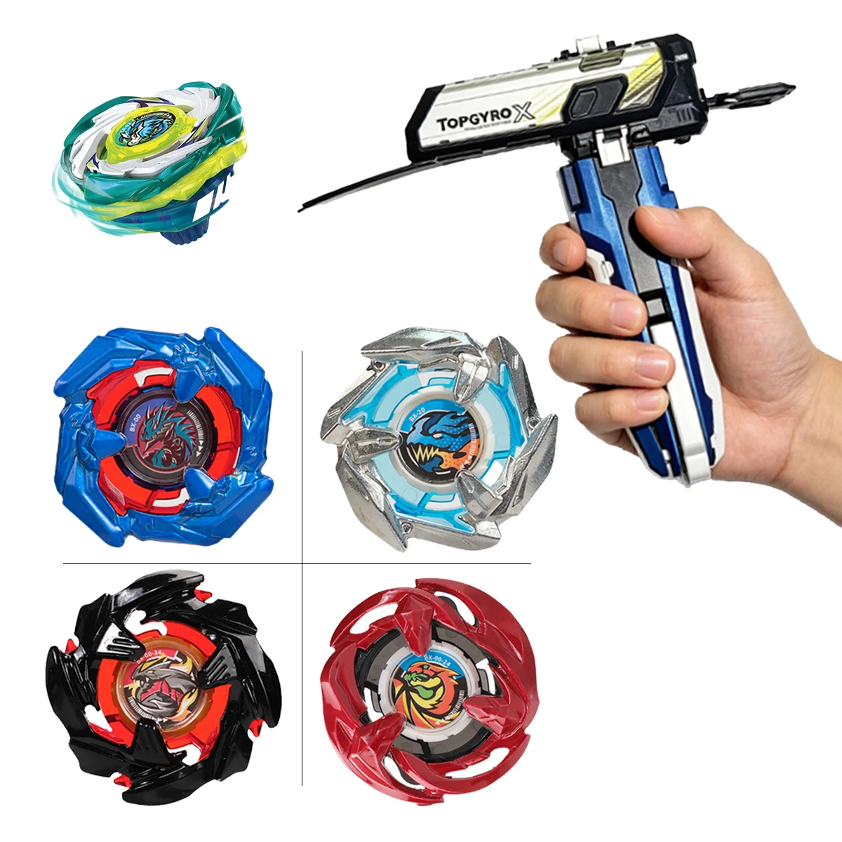 Spinning Top Gyro X Series Toys 11 BX Gyro Series CX UX BX Launcher Handles Christmas Gifts for Boys and Girls