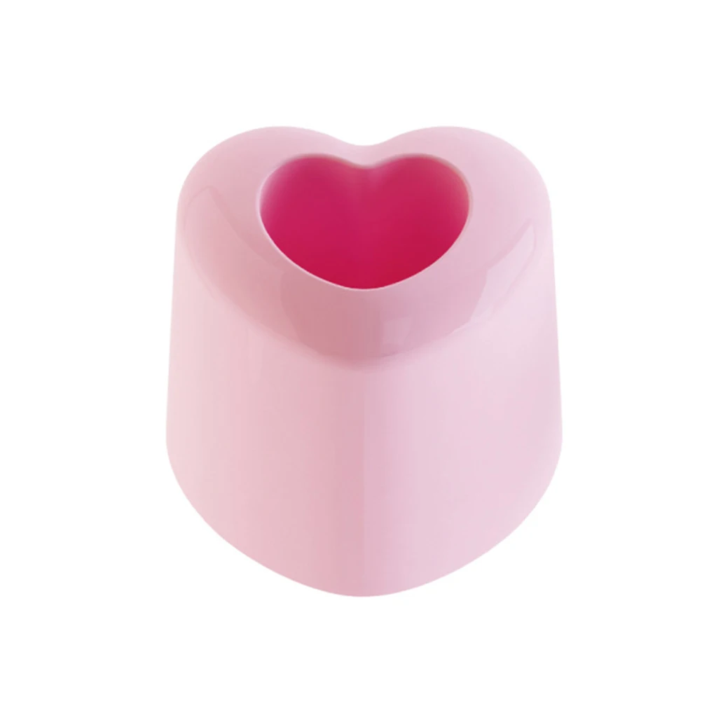 

Heart-shaped Storage Seat Toothbrush Holders Love Desktop Rack Bathroom Countertop Organizer Stand
