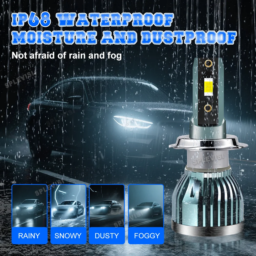 جميع الأحوال الجوية LED H7 477 المصباح كشافات عالية منخفضة شعاع لمرسيدس A Class W169 2004 2005 2006 2007 2008 2009 2010 2011 2012 #3