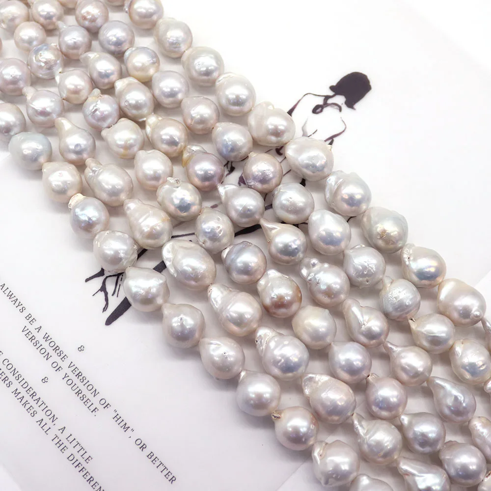 

Irregular-shaped Natural Freshwater Pearl Small Tail Beads Loose White Straight-hole Pearls DIY Exquisite Jewelry Accessories