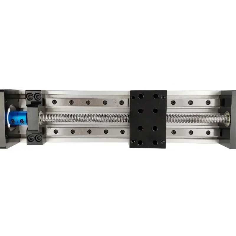 precision cross electric stepper motor two-track linear module guide rail ball screw slide module