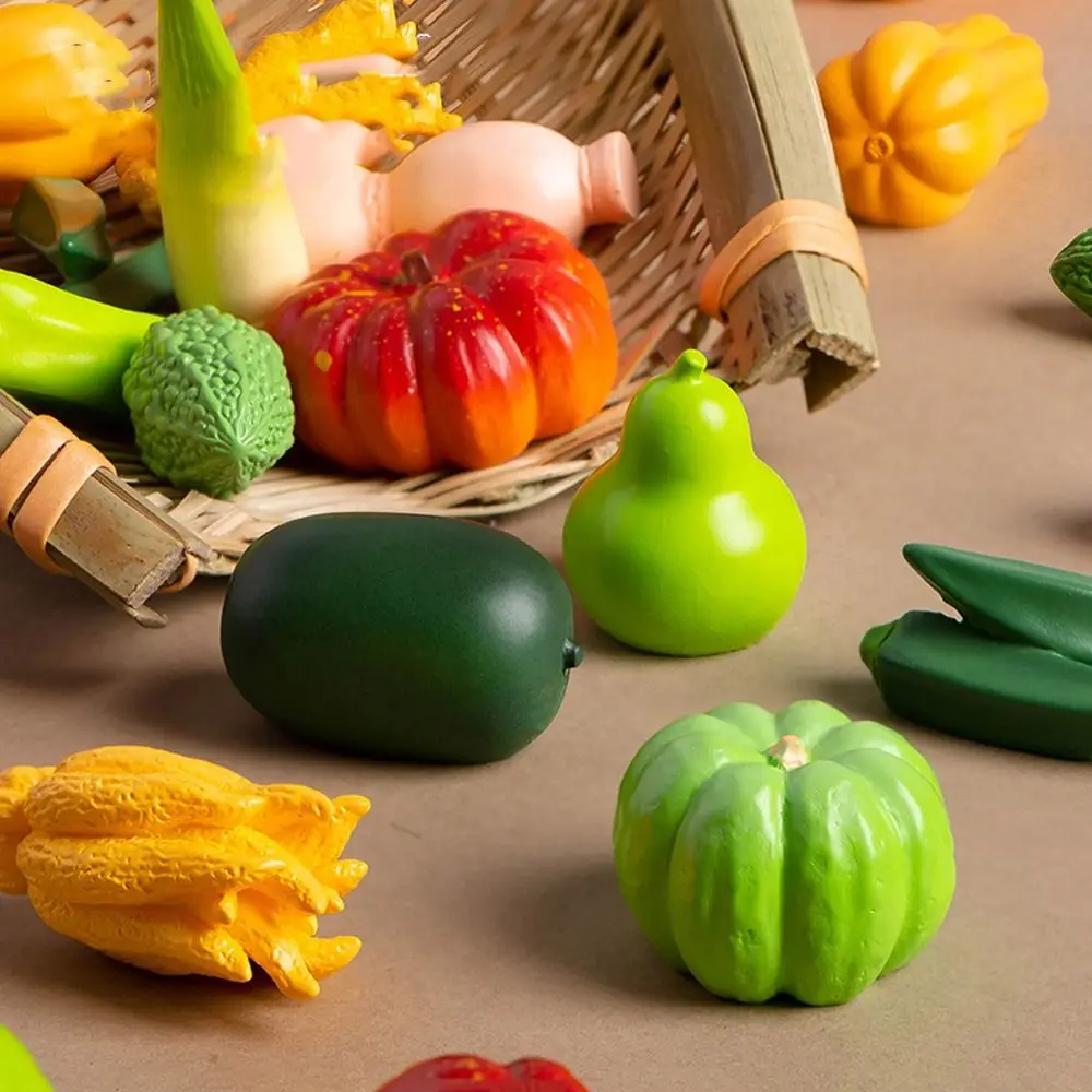 Cute Simulation Vegetables Mini Realistic Vegetables Figurines Miniatures Handicrafts DIY Decorations Vegetables Model