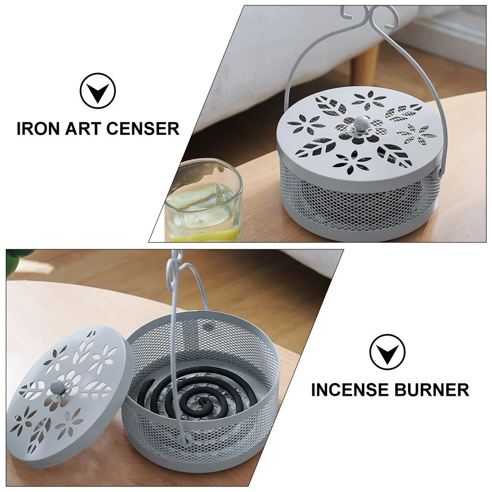 

Portable Incense Burner Bukhoor Burners Decorate Spiral Holder Office