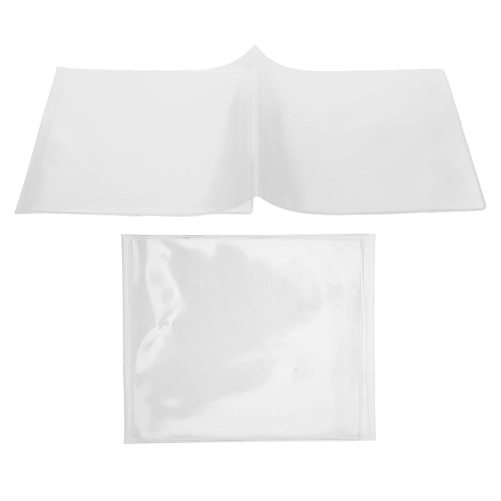 

2 Pcs Mahjong Rule Card Protection Case Accessories Hard Sleeves Folding Game Foldable Holder Transparent Protector Travel