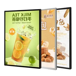 Ultra-Thin LED Light Box Sign Wall Mounted Aluminum Snap Clip Frame Backlit Movie Poster Display LED Advertising Light Box