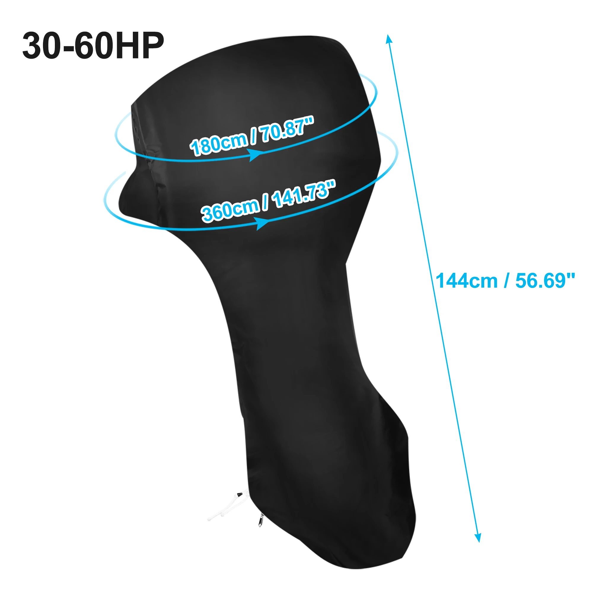 X Autohaux impermeabile motore completo fuoribordo barca copertura del motore misura fino a 250-300HP 420D Oxford panno barca fuoribordo protezione