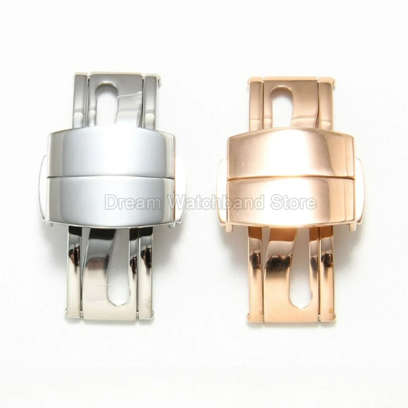 Premium 316L Solid Stainless Steel Buckle for Patek Philippe Aquanaut 5167/5164 Double Push Butterfly Clasp Watch Accessories