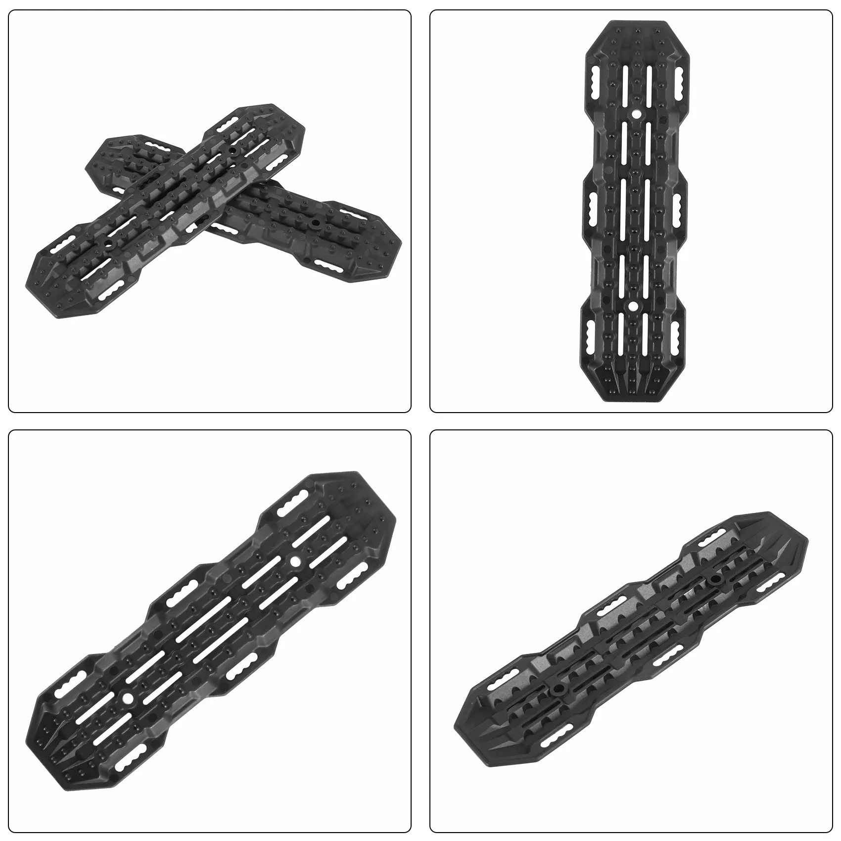 A04F-2 pezzi di plastica scala di sabbia rampe di recupero bordo per 1:10 RC Crawler Axial SCX10 Tamiya CC01 TRX-4 D90 MST CFX