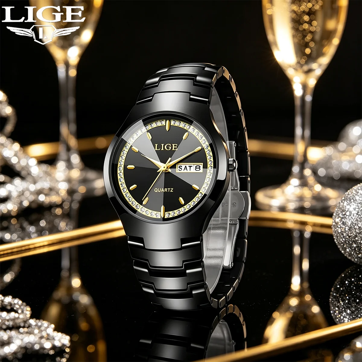 Women Fashion Week 2026 - LIGE 2026 Woman Watches Ceramics Simple