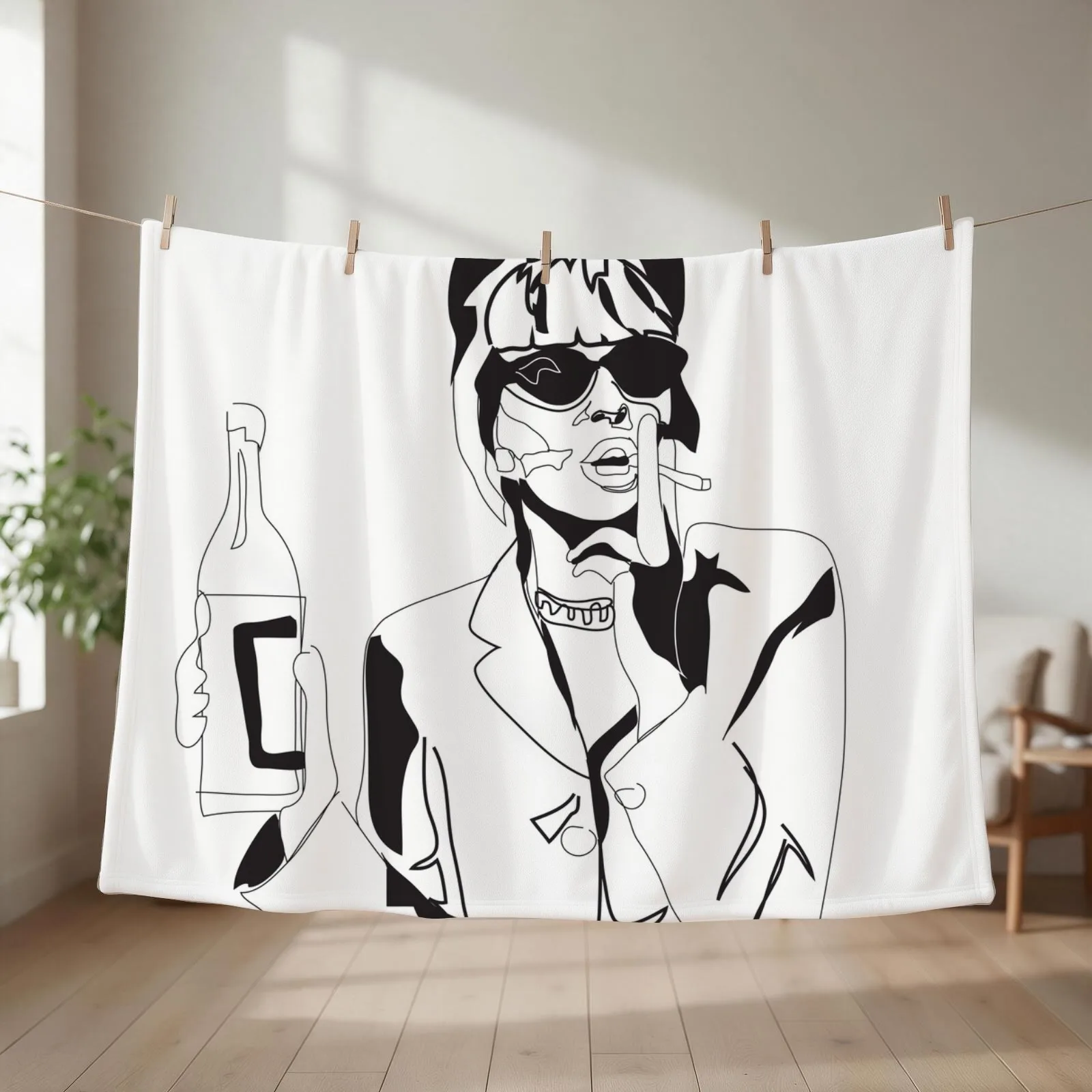 Patsy Stone Throw Blanket couch cozy soft plush fuzzy picnic outdoor blanket