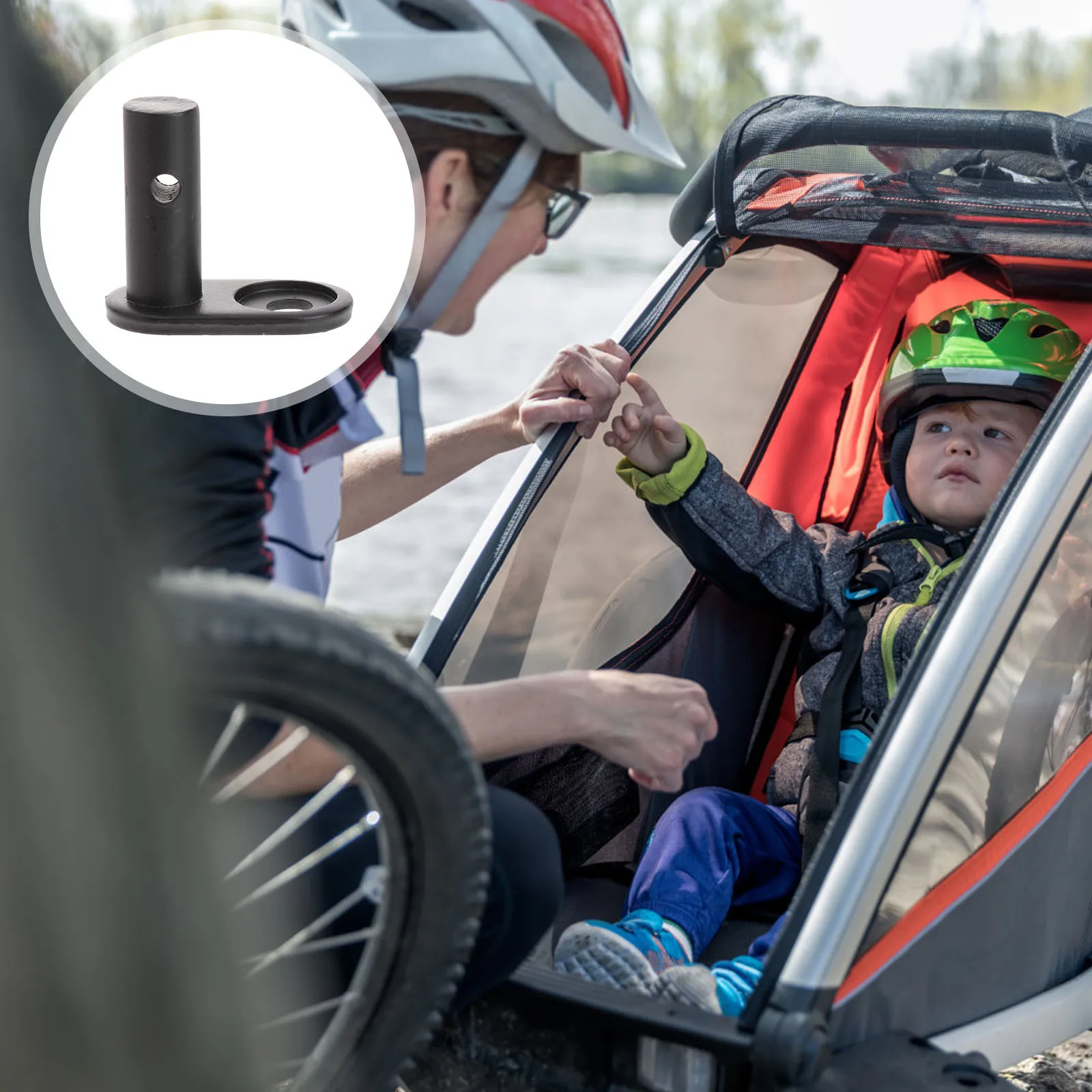 

Насадка для велосипедного прицепа, стальная сцепка, угловой локтевой разъем для велосипедной коляски, детское сиденье, адаптер для буксировочной сцепки, аксессуар