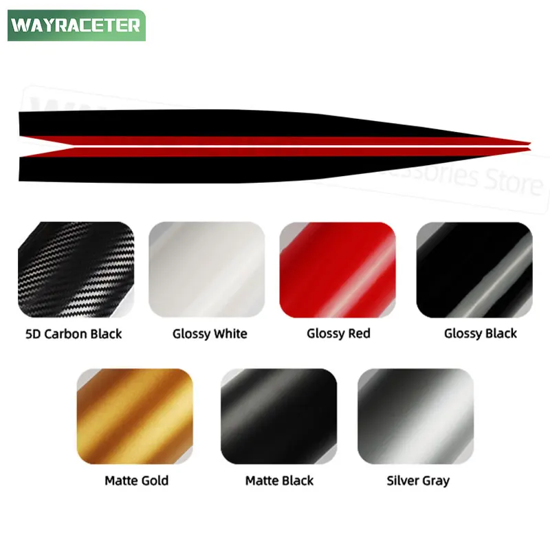 2 قطعة M الأداء ملصق مائي الباب الجانبي المشارب ملصق لسيارات BMW 1 Series F70 2025 2024 118d 120d 120i M Sport M135 اكسسوارات