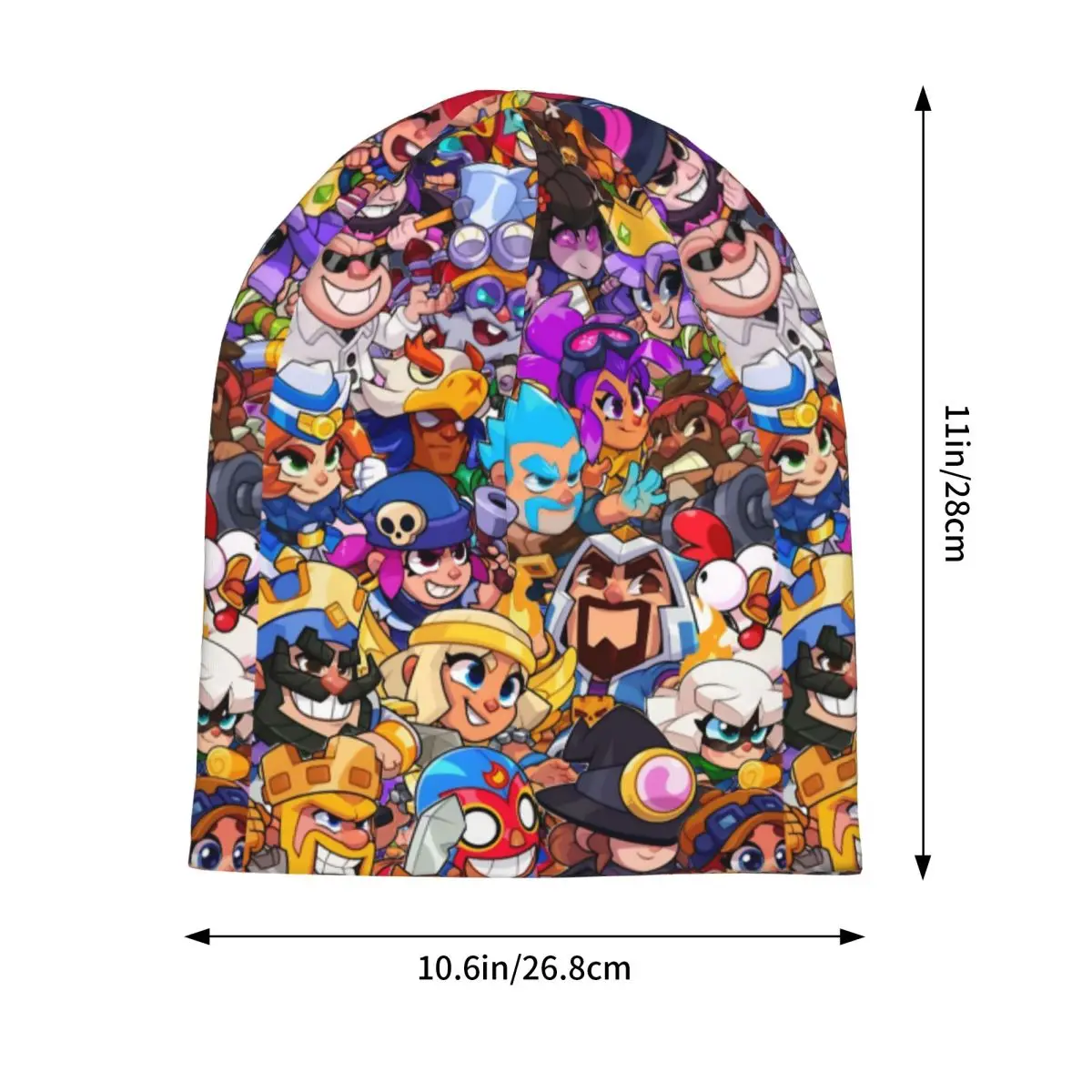 Clashes Royaleds Game Skullies Beanies Hats الهيب هوب الرجال النساء قبعات التزلج الدافئة ذات الاستخدام المزدوج بونيه القبعات