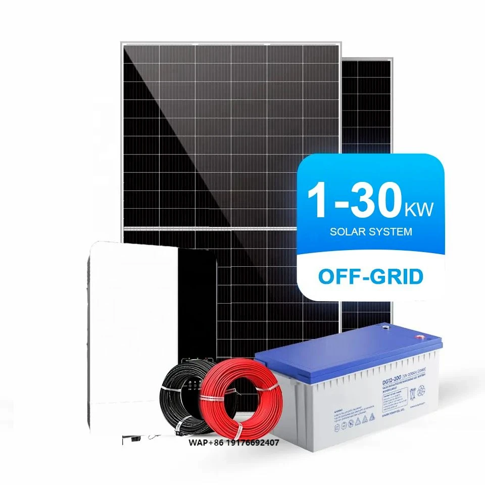 PNG New Complete Set Solar Energy System Hybrid Solar System 1kw 2kw 3kw 5kw 8kw 10kw Off Grid Solar Power System for Home Use