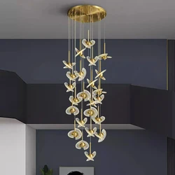 Nordic home decoration, stair chandelier, living room and dining room Pendant lights, ceiling light, indoor lighting