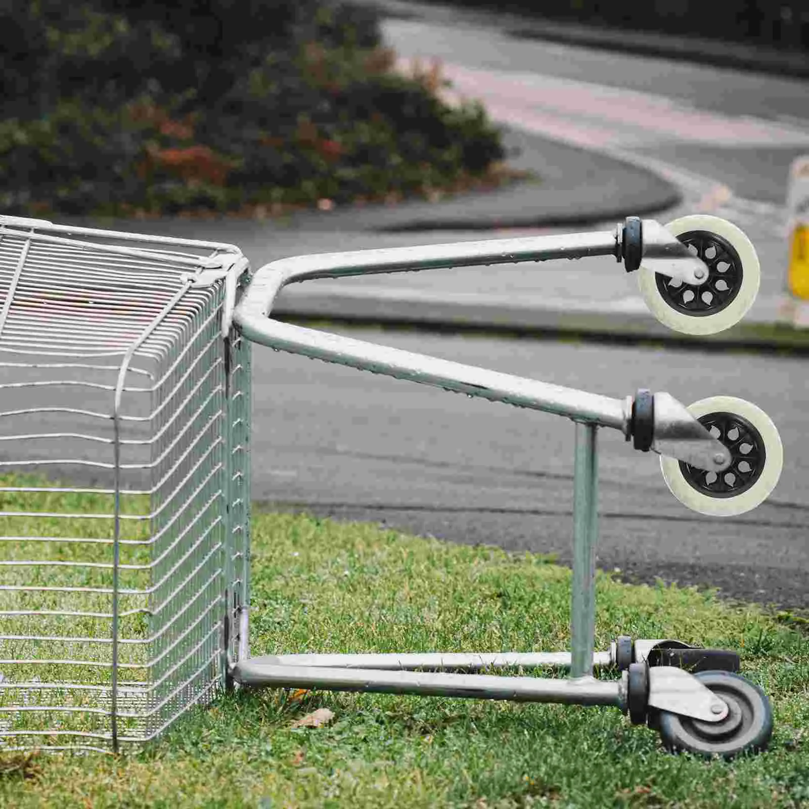 Sostituzioni di rotelle per carrelli da 2 pezzi Ruote per carrelli per bagagli Shopping con gomma + schiuma resistente