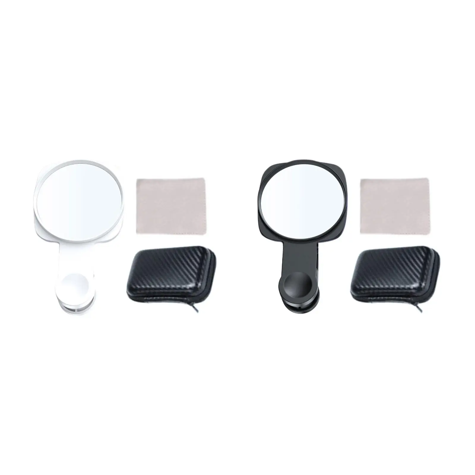Smartphone Camera Mirror Reflection Clip with Storage Box Glass Mirror for Daily Selfie Accessory