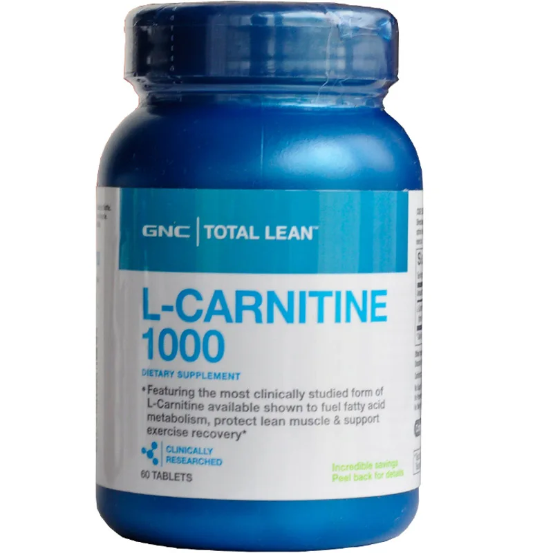 Free Shipping L-Carntitne 1000 mg 60 tablets