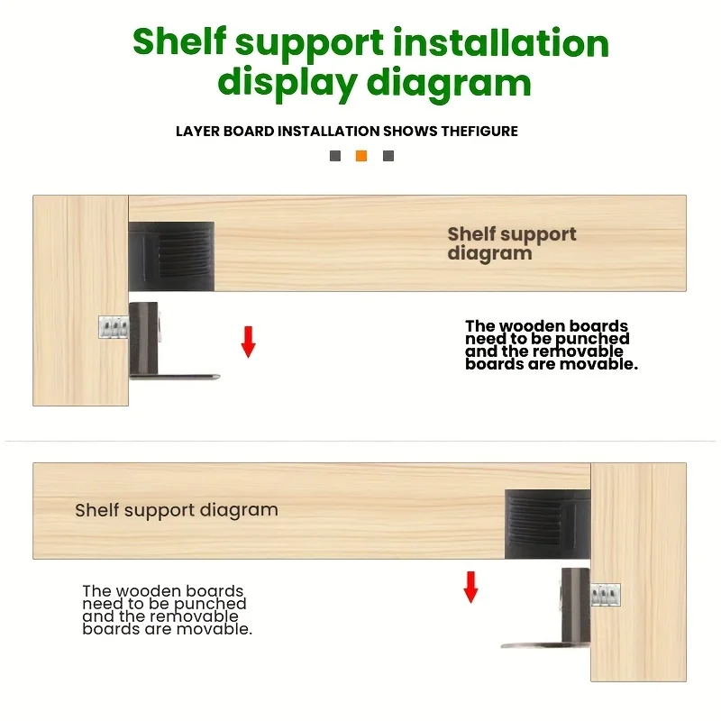 20 juegos, conectores ocultos para muebles de paleta de tablero 3 en 1 de liberación rápida móviles, accesorios de Hardware para estanterías de armario, soporte para estante