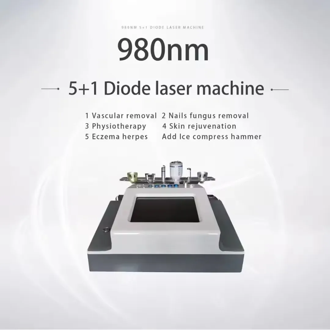 5 in 1 laser diode 980nm spider vein removal 980nm diode laser vascular removal physiotherapy machine 980nm laser