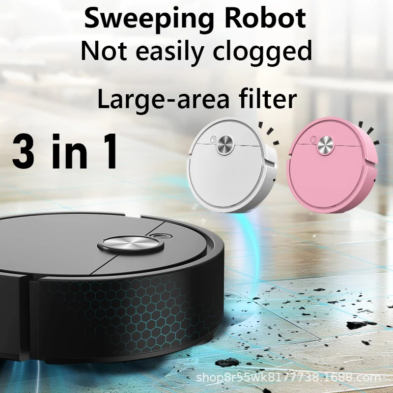 3 in 1 Sweeping Robot Vacuum Cleaner Mopping Smart Home USB Rechargeable Vacuum Mop Robot Sweep Floor Robot for Home Office view 3