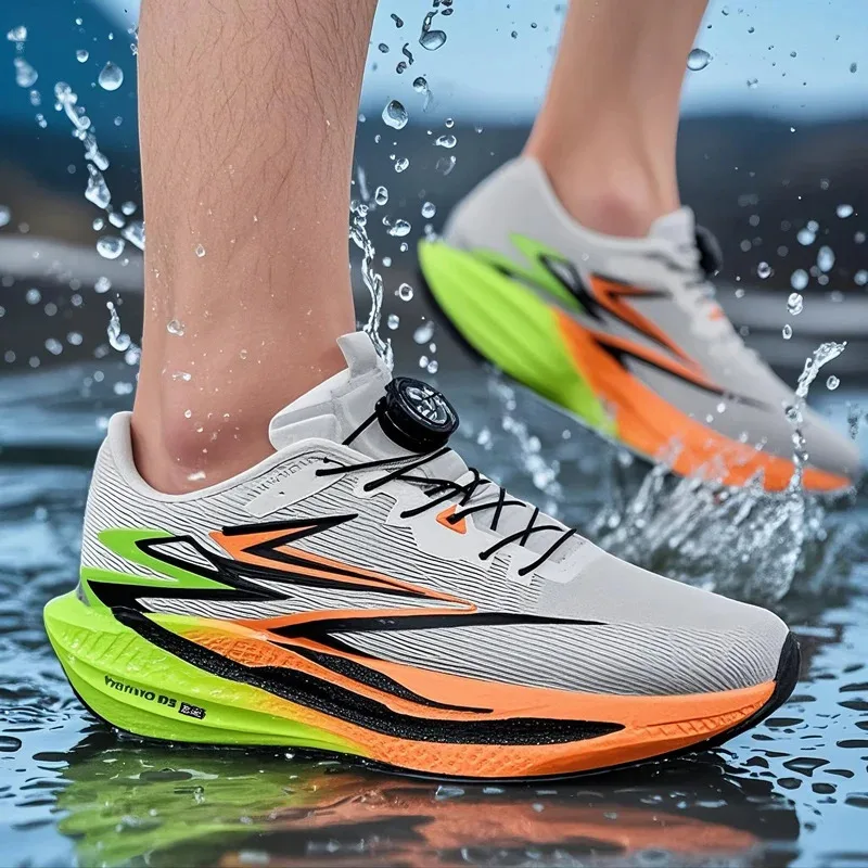 

Loafers with Rotating Buckle Trendy Breathable Slip-Ons Unisex Outdoor Sports Shoes Men's Jogging Shoes