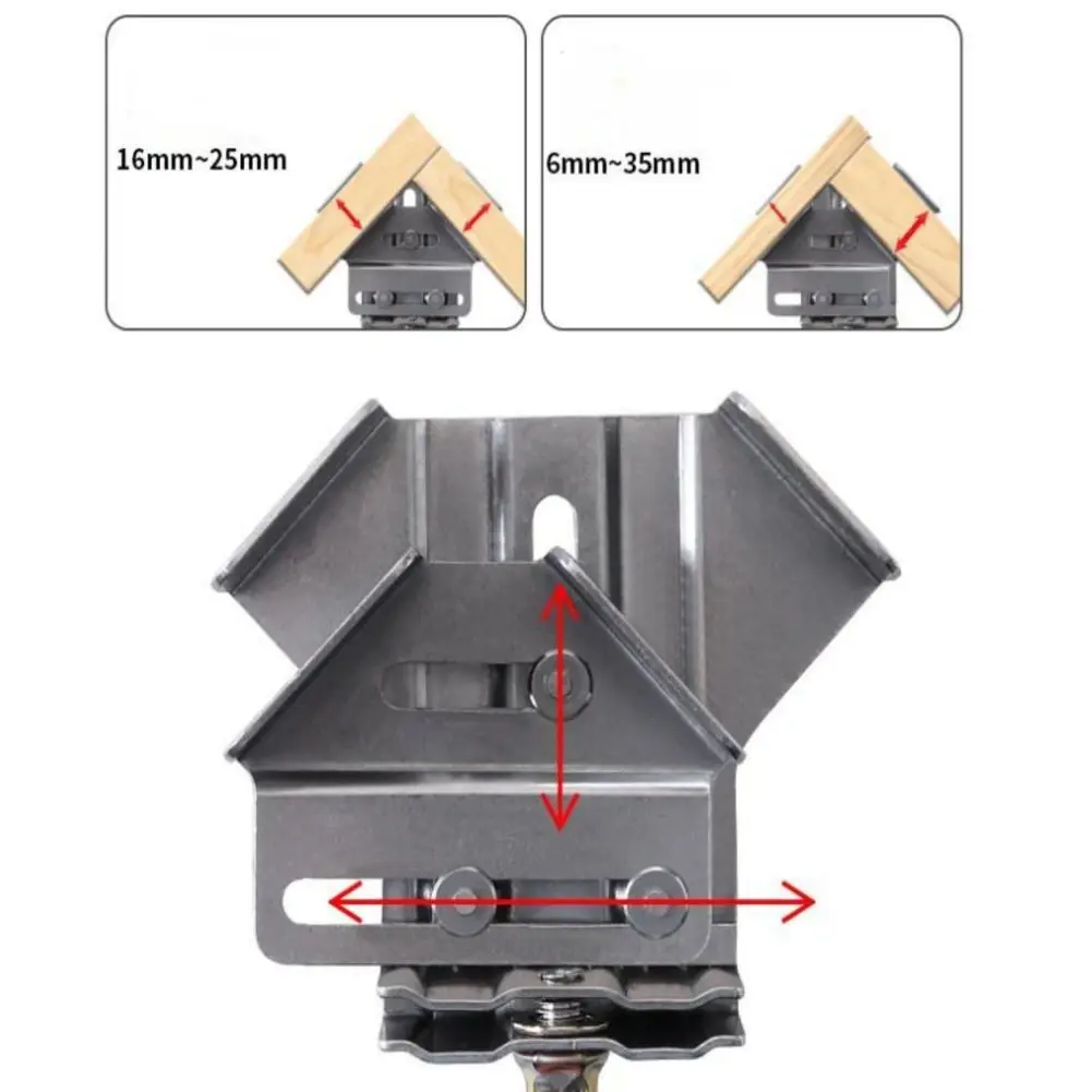 Corner Clamp Open/ Close Type Wood Fixing Clamping For Indoor Outdoor Home Woodworking Swing Jaw Angle Splicing