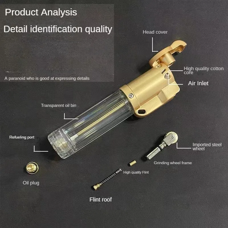 

Прочный прозрачный топливный бак, мини-портативная прикуриватель, эффективный кремневый круг, новая ретро-зажигалка для шлифовального круга 2026, новинка