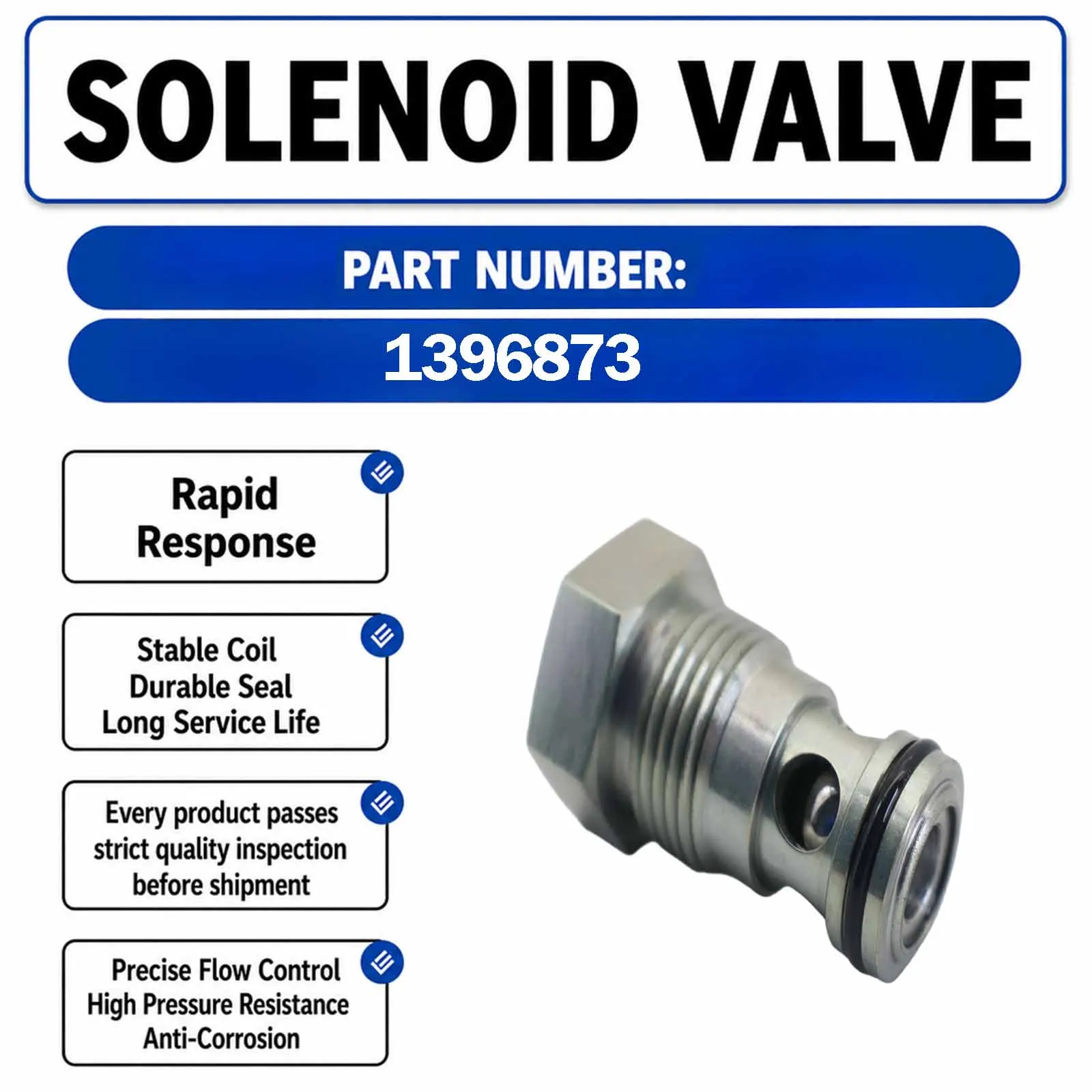 139-6873 1396873 Valve For Caterpillar CAT PM3456 C32 C18 3406E C32 INDUSTRIAL C32B INDUSTRIAL C27 INDUSTRIAL 3406E POWER SYS