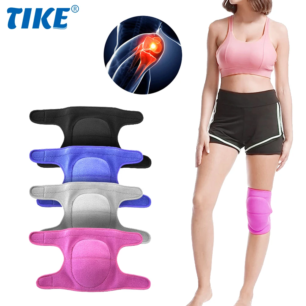 

TIKE 1 PC Knee Brace Knee Pads Adjustable Knee Sleeve for Dance Wrestling Volleyball Basketball Running Football Jogging Cycling