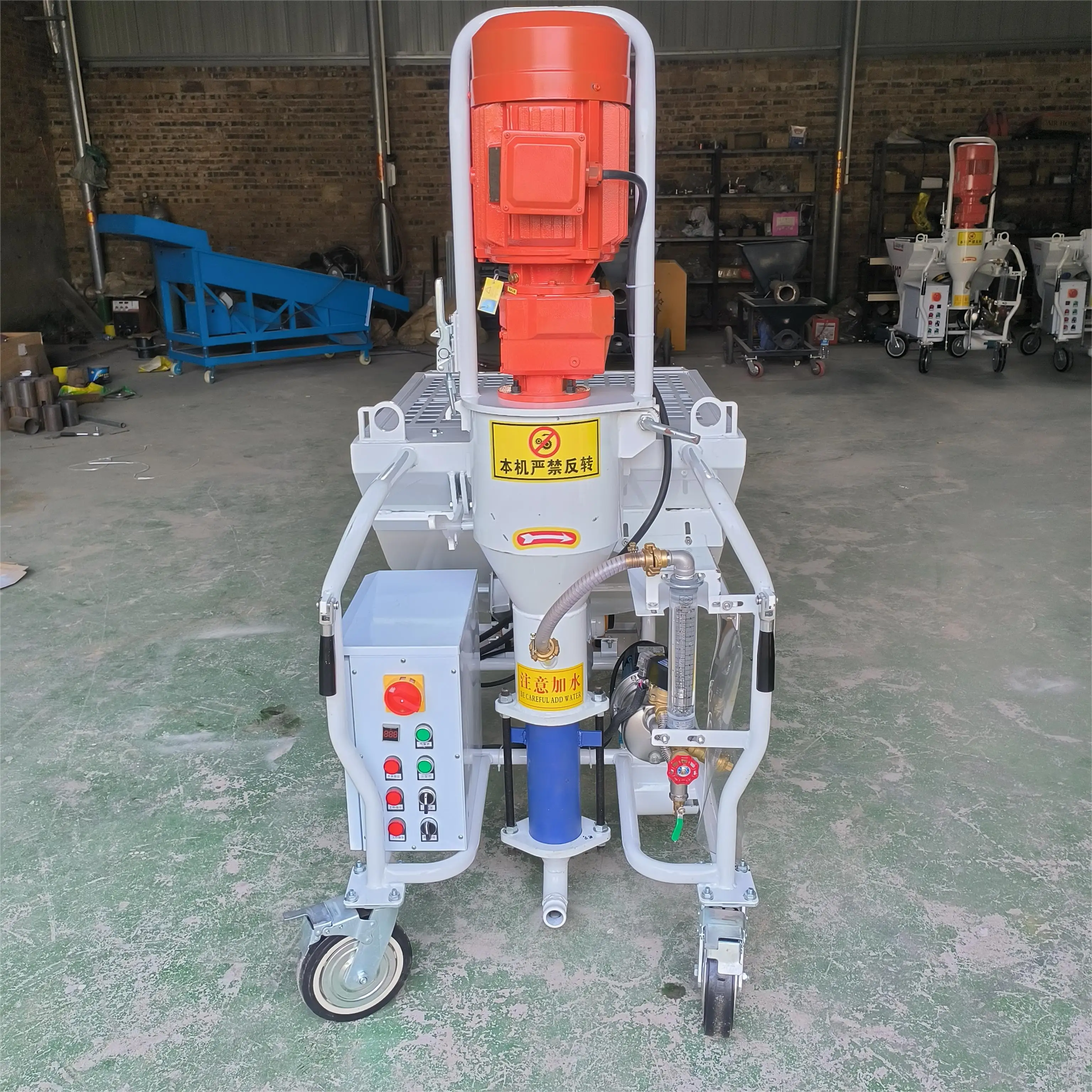 Electric Gypsum Plaster Spraying Machine Wall Plastering Mortar Sprayer Factory Price Automatic Mortar Gypsum Plastering Machine