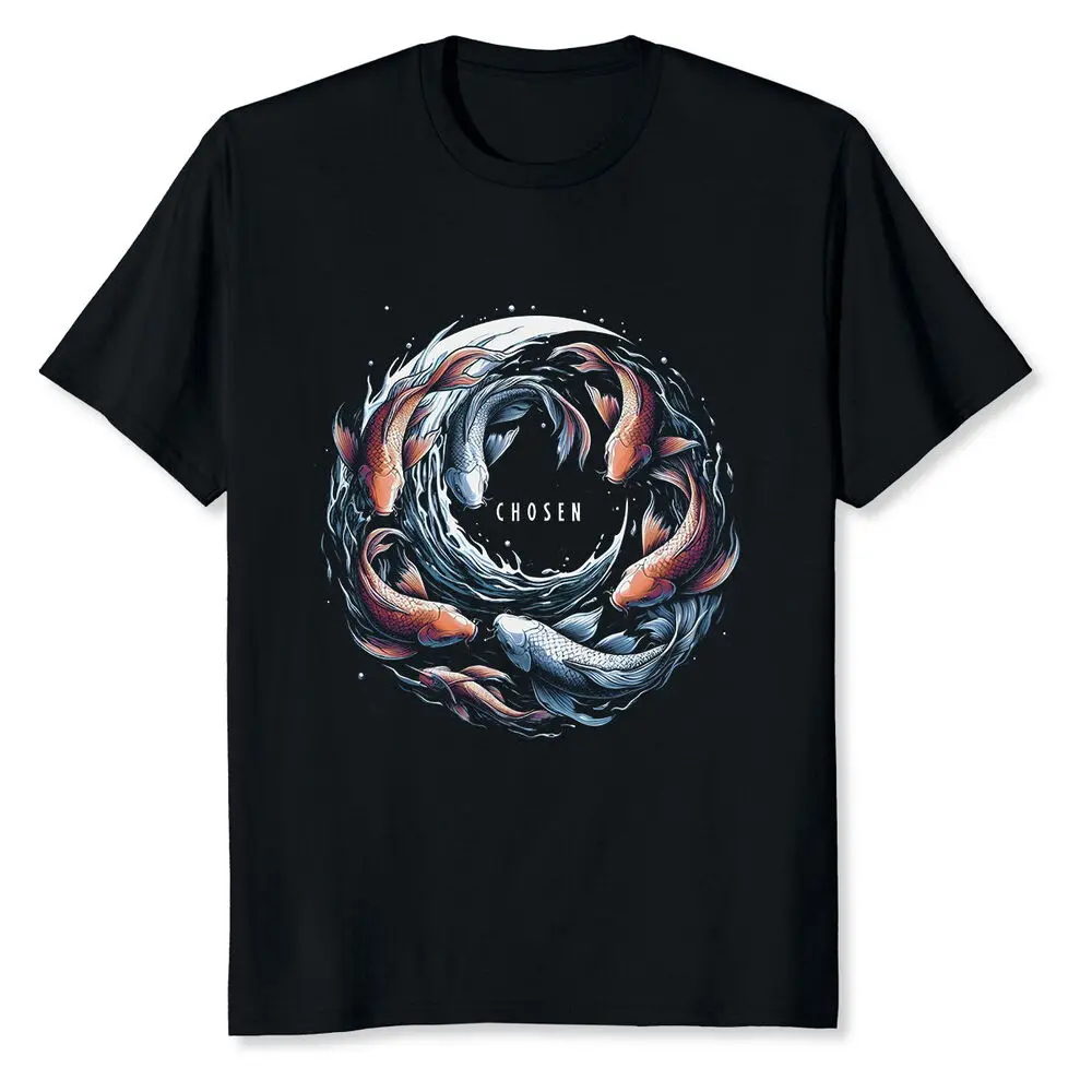 Camiseta de manga corta de algodón de alta calidad, camisa de peces que nadan escotados CONTRA la Biblia actual, 100%