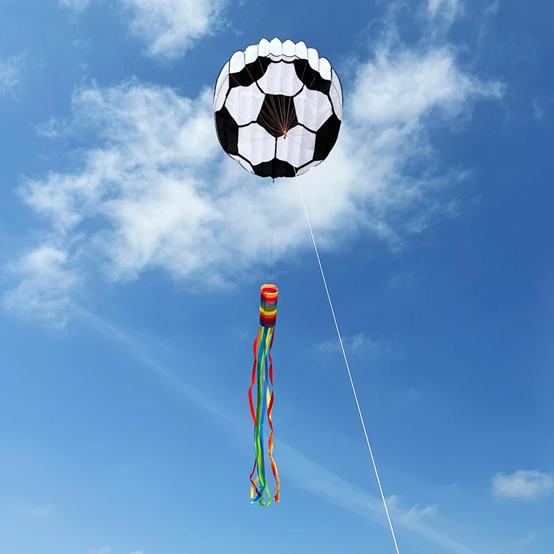 3D 6M Long Floating Tail Football Soft Kite Outdoor Flying on The Beach Professional Kite Easy To Fly Tear Resistant Storage Bag