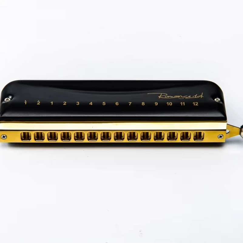 Chromatic Harmonica Key C 14 Hole AL Professional Mouth Organ Romance-14 CN Adults Professional Player Beginners